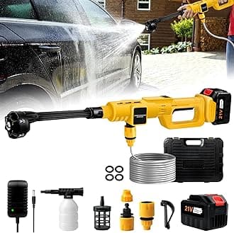 KlrSwp 980PSI Cordless High Pressure Washer, black-yellow