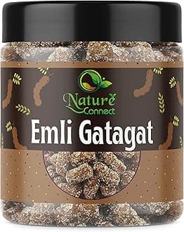 Nature Connect Imli Gatagat Candy 400 gm | Sweet and Sour Tamarind Candy | Tamarind Emly gatagat Candy | Khatta Meetha Chulbuli Imli/Twisted Emly Candy [Jar Pack]