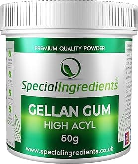 Gellan Gum High Acyl 50g Premium Quality Powder Non-GMO, Gluten Free – Recyclable Container