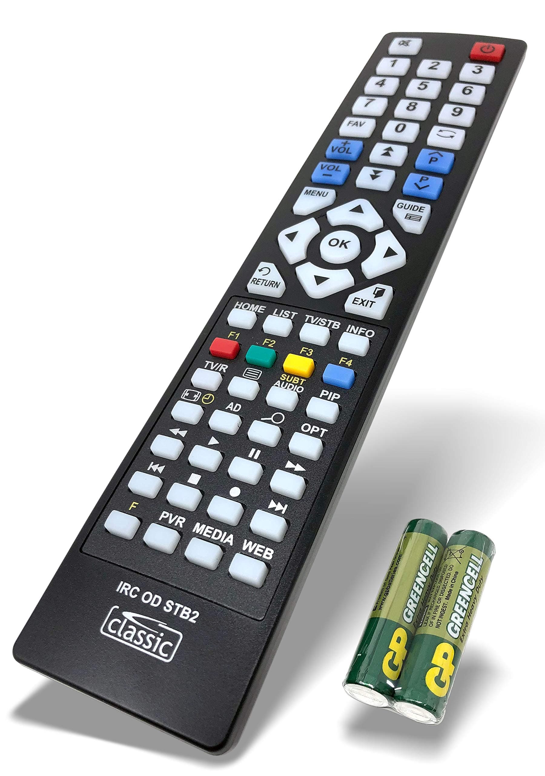 Classic Replacement Remote Control for Neotion NEOTION-BOX 3000 (batteries included)