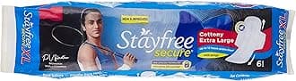 Stayfree Secure Cottony Soft With Wings - Xl (Pack Of 7 Piece)