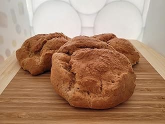 Mix for 4 Large Balm Cakes, Keto Friendly Bakery Bread, Coconut, Almond and wholewheat seeded with 4g Net Carbs and 13.6g protein Per Balm Cake (4 Large Balm Cakes, Coconut and Almond)