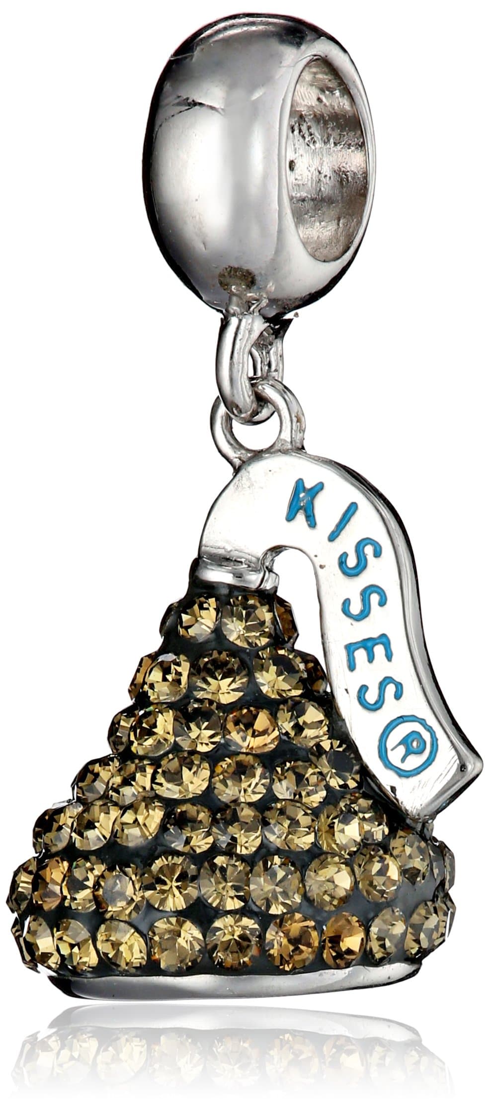 Sterling Silver Swarovski Elements 3D Dangle Charm