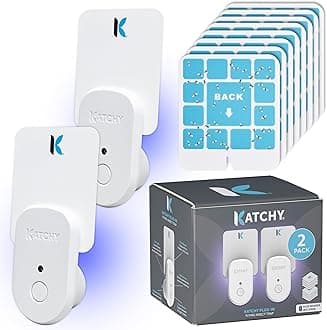 Plug-in Fly Trap Indoor – Blue Light Bug Catcher for Mosquito, Gnat, Fruit Fly & Small Moth – Chemical-Free & Eco-Friendly – All Indoor Areas: Kitchen, Living Room & Plants (2 Pack)