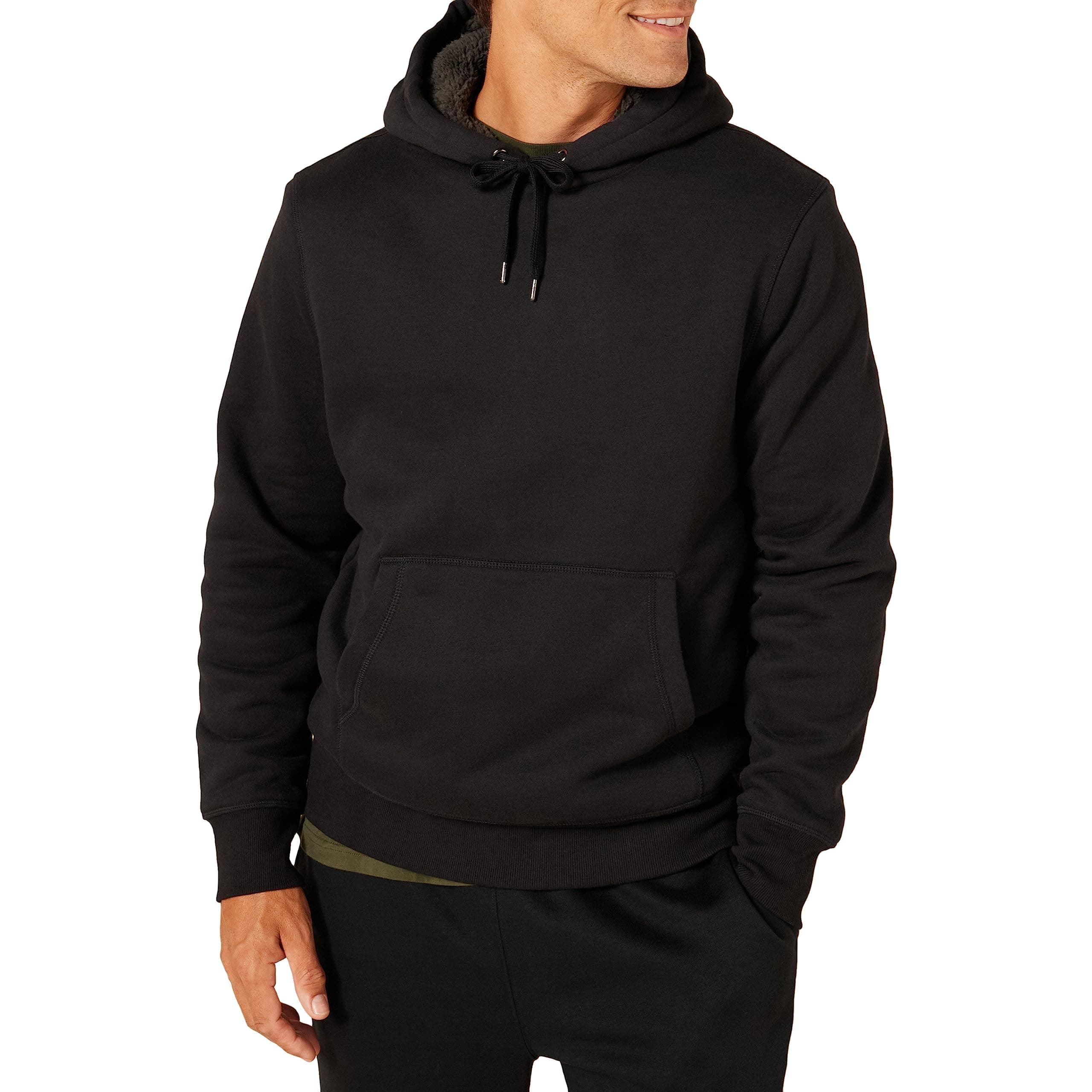 Amazon Essentials Men's Sherpa-Lined Pullover Hoodie
