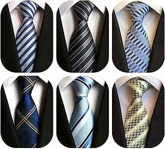 Lot 6 PCS Classic Men's Silk Tie Necktie Woven JACQUARD Neck Ties