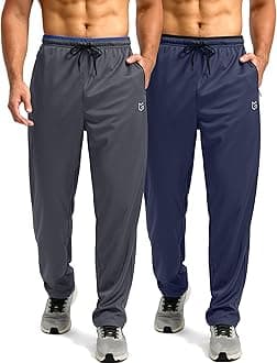 G Gradual Men's Sweatpants Mesh Lightweight with Zip Pockets Breathable Quick Dry Athletic Pants for Workout Running