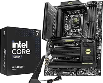 CPU Motherboard Combo - Intel Ultra 7 265K 20-Cores LGA 1851 Desktop Processor Bundle with MAG Z890 Tomahawk WiFi Gaming Motherboard
