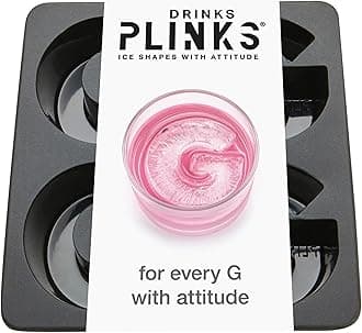 DRINKSPLINKS Ice Cube Tray Letter G Premium Silicone Mold I Initial Ice Cube Molds for Cocktails | Ice For Cocktails & Water Bottles | Custom Ice Cube Molds for Monogrammed Personalized Ice Cubes