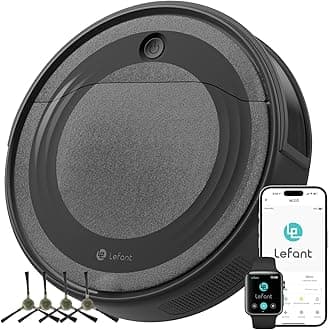 M310 Robot Vacuum Cleaner, 4500Pa Powerful Suction, PreciSense Obstacle Avoidance, Mini, Quite, 160 Mins Self-Charging Robotic Vacuums, App/Voice/Remote, Ideal for Pet Hair Hard Floors, Black