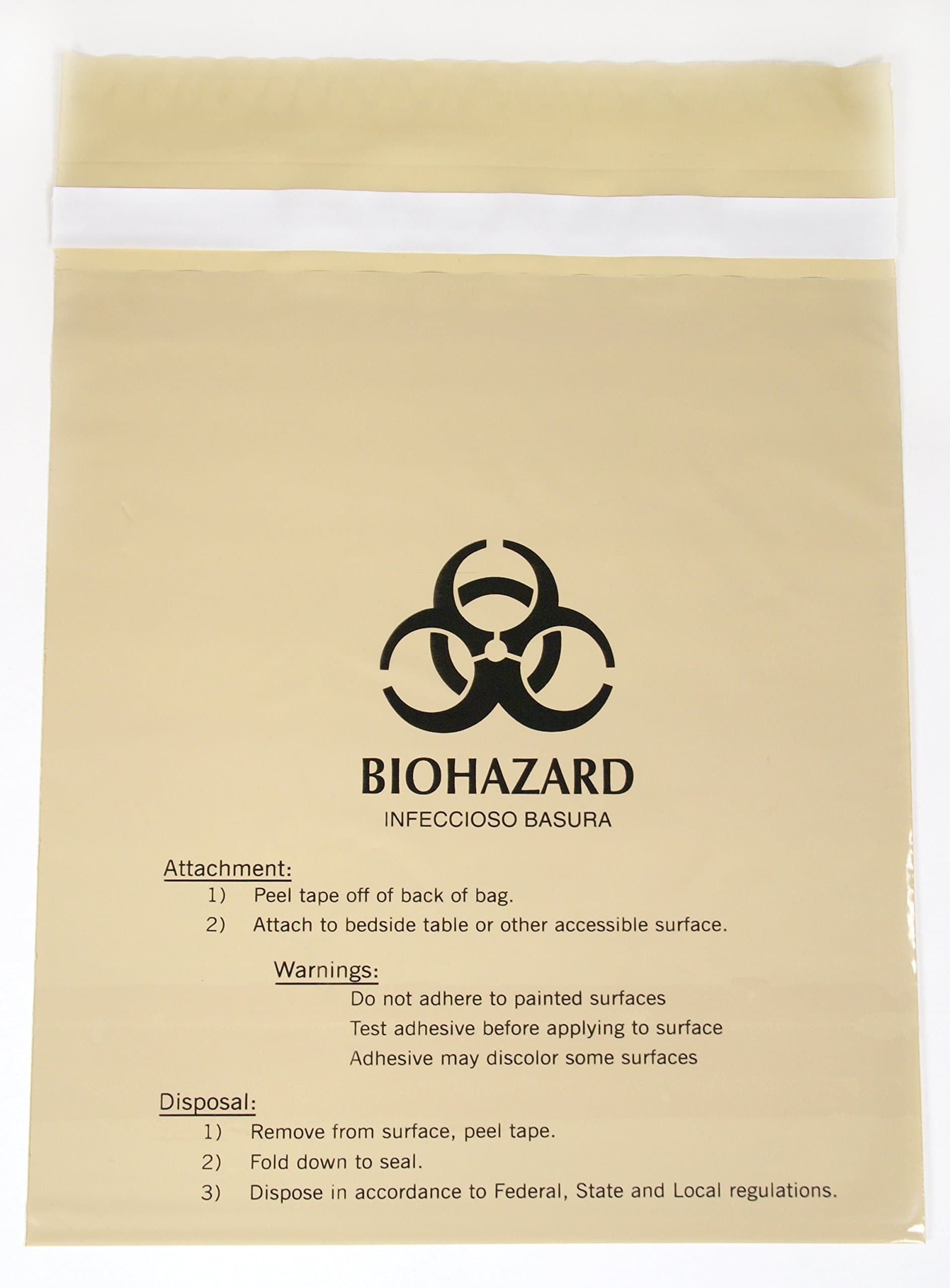 Beige Small Stick on Bag for Regular Waste Case of 10 Bx