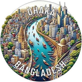 Dhaka Bangladesh Mementos Souvenir Die Cut Decorative Flat Magnet 2-Inch