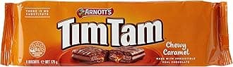 Arnott’s Tim Tam Chewy Caramel Chocolate Biscuits, 175g - An Australian Classic