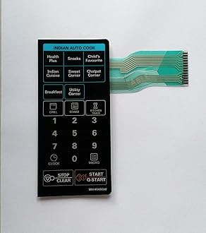 Able MH4048GW Microwave Oven Membrane Keypad (Multicolour)