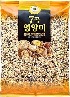 ROM AMERICA 7 Seven Mixed Grains Brown Rice Sweet Rice Whole Barley 4 Pound