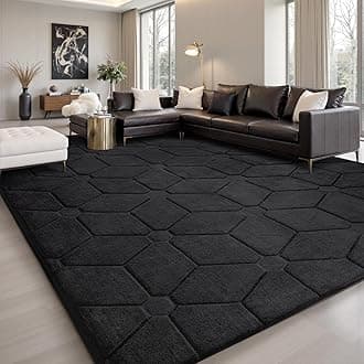 Sour Lemon Rugs Living Room 240x300,3D Black Area Rugs for Bedroom,Extra Large Rugs for living room,Machine Washable Anti Slip Short Pile Rug Carpets Mat for Kids Room Bedroom