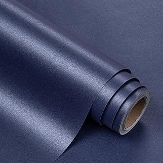 Navy Blue Pearl Glossy Wrapping Paper,Solid Color Gift Wrapping Paper - Perfect for Birthday,Baby Shower,Wedding,Valentine's Day,Party - 17in x 32.8ft Roll, 46 Sq. Ft