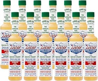 Oeream Lucas Upper Cylinder Lubricant & Fuel Injector Cleaner (5.25 oz.)-12 Pack