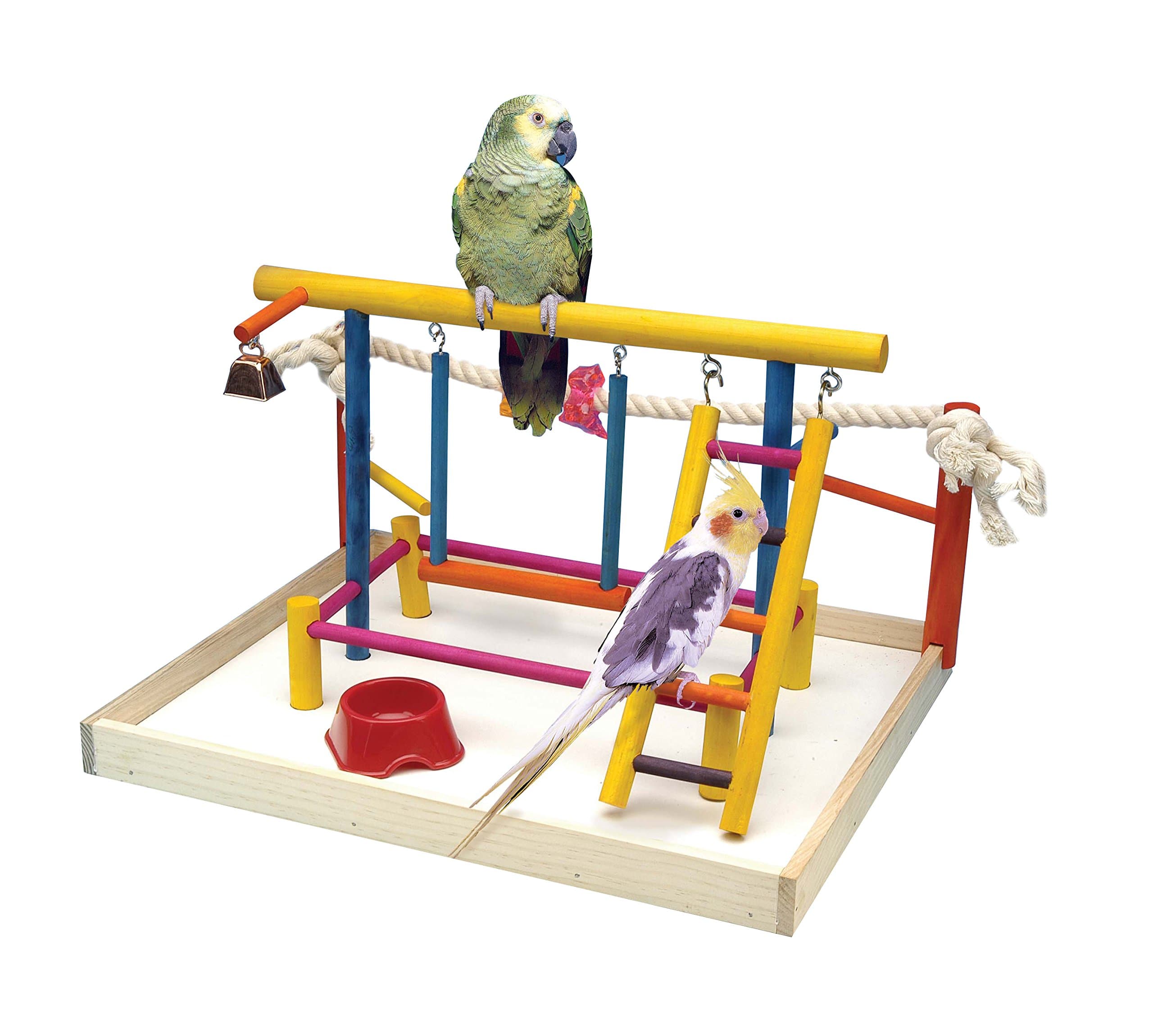Bird Life Wooden Playpen – Perfect for Sun Conures, Ring Necks, and Similar Sized Parrots – Extra-Large