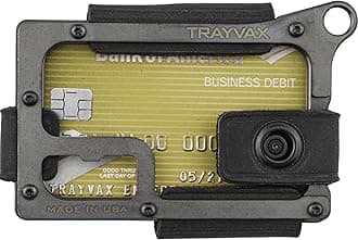 Contour Minimalist Wallet Tactical Armor Steel Front Pocket RFID, Black, M