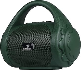 Zebronics ZEB-COUNTY 3W Wireless Bluetooth Portable Speaker With Supporting Carry Handle, USB, SD Card, AUX, FM & Call Function. (Green)