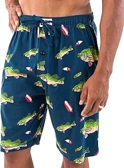 Pajama Shorts for Men, Men's Pajama Bottoms, Soft Shorts with Pockets, Sleepwear