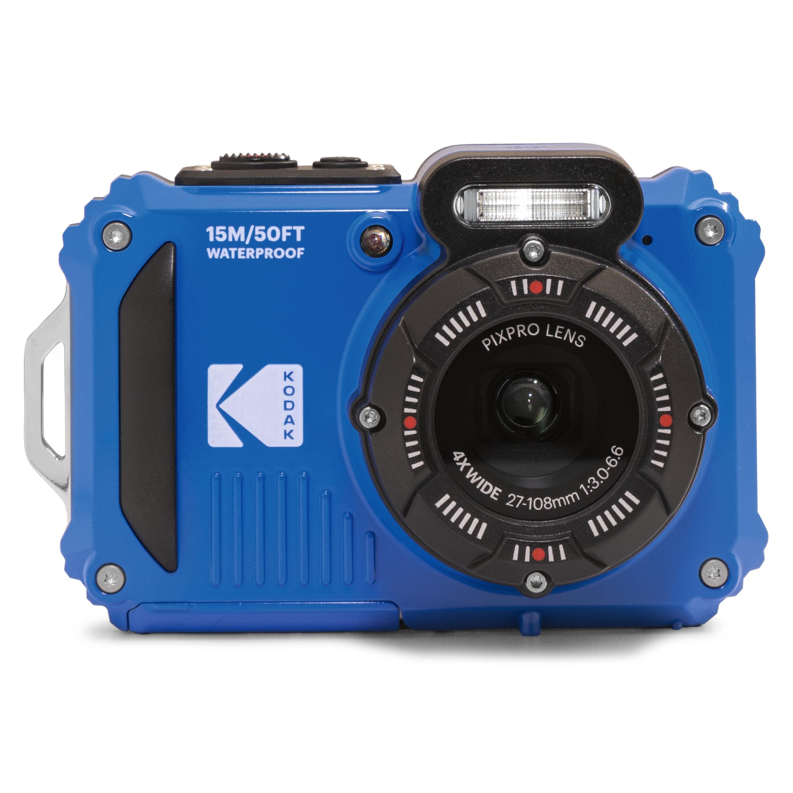 PIXPRO WPZ2 Rugged Waterproof Shockproof Dustproof WiFi Digital Camera 16MP 4X Optical Zoom 1080P Full HD Video Vlogging Camera 2.7" LCD (Blue)