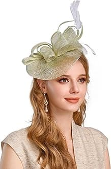 BABEYOND Tea Party Fascinator Kentucky Derby Hat Fascinator Pillbox