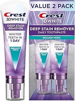 3DWhite Brilliance Deep Stain Remover Brilliant White Toothpaste - 3.1oz/2pk