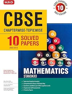 10 Years Chapterwise Topicwise Solved Papers Class 10 Mathematics Standard (2022-23) Paperback – 29 June 2022