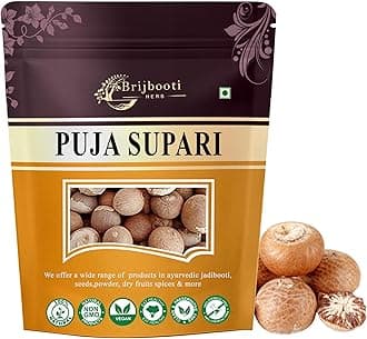 Birju Mahavir Puja Supari Sabut - Areca Nut - Betel Nut 200 Gr