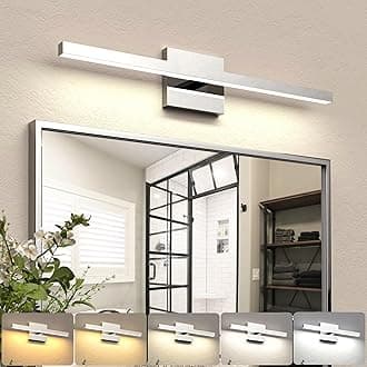 NIORSUN 23.6 inch Chrome Bathroom Vanity Light,14W 5CCT Dimmable LED Bathroom Lighting Fixtures Over Mirror, Modern Vanity Lights for Bathrooms Restroom Mirror- ETL Certified