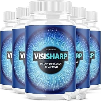 (5 Pack) Visisharp Advanced Eye Health Formula for Eyes Pills Visi Sharp Supplement (300 Capsules)