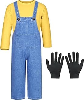 Mavokakids Costume for boys Shirt overalls glove Halloween Party Cosplay 2-10 Years