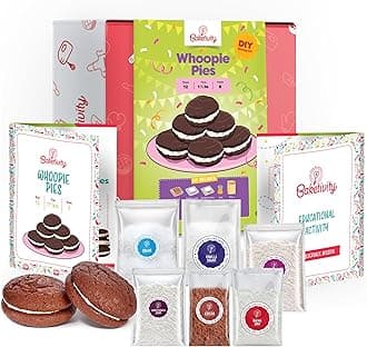 Baketivity Kids Baking DIY Activity Kit - Bake Delicious WhoopiePie with Pre-Measured Ingredients – Best Gift Idea for Boys and Girls Ages 4-12