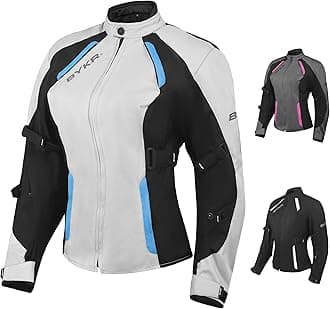 BYKRWomens Motorcycle Jacket For Women Ladies Motorsports Enduro Biker Adventure CE Armored Powersports Protective Jackets