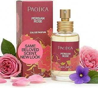 Pacifica Beauty, Persian Rose Clean Fragrance Spray Perfume, Made with Natural & Essential Oils, Fresh Rose Scent, Vegan + Cruelty Free, Phthalate-Free, Paraben-Free, Gifts for Her, 29 ml. 1 fl. oz