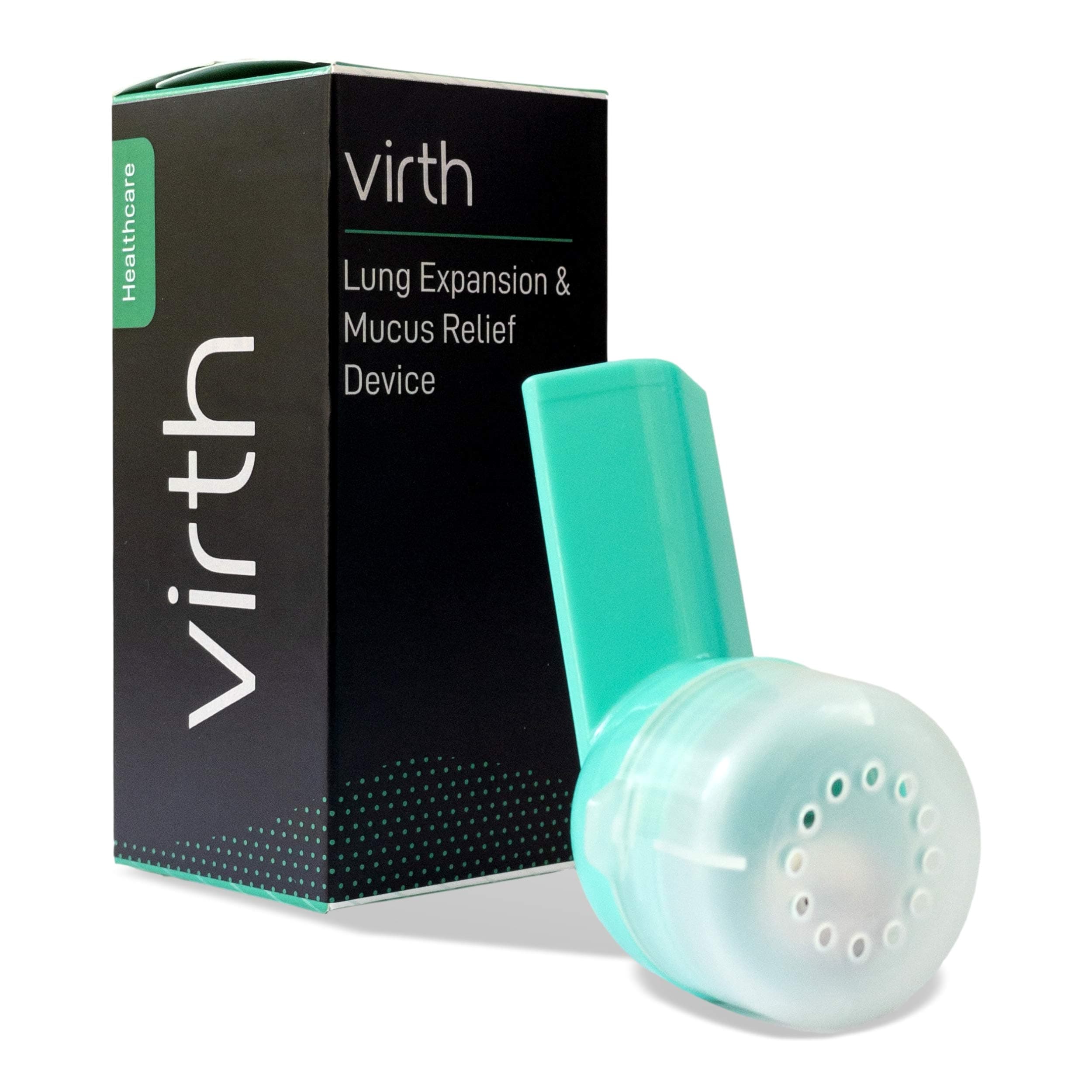 VIRTH Lung Expansion & Mucus Relief Device - Breathing Exercise Device - Clear Lungs - Flutter Valve Lung Exerciser Device - Lung Cleanse & Breathing treatment - Breather Volumetric Exerciser COPD Aid