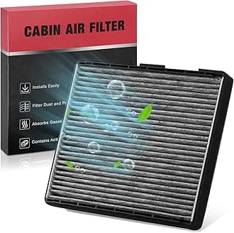 CF10329 Cabin Air Filter with Activated Carbon Compatible with Hyundai 2001-2006 Elantra, 2007-2010 Entourage, 2003-2008 Tiburon, Compatible with Kia 2006-2010 Sedona 3.8L V6