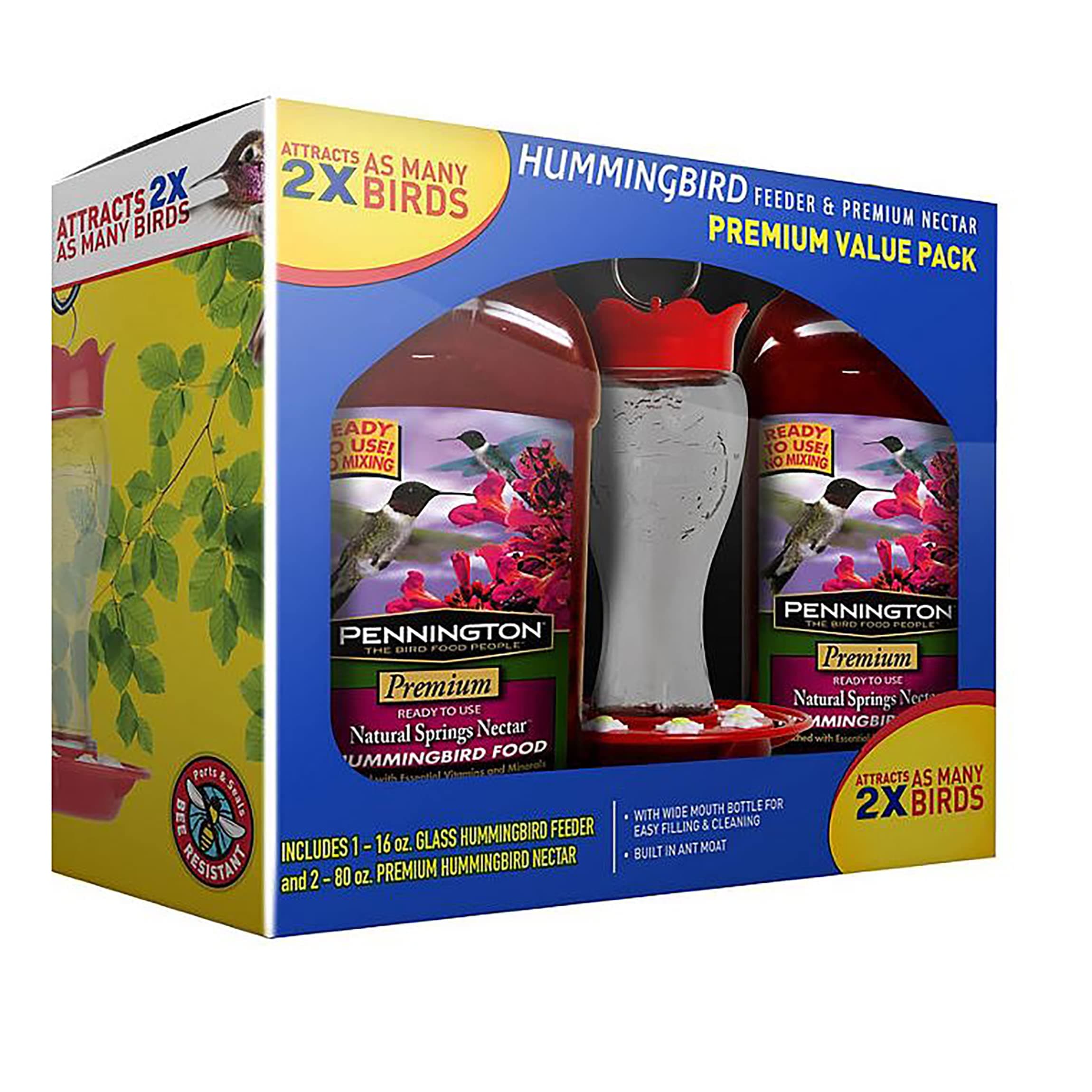 Pennington Hummingbird Feeder & Premium Nectar Pack