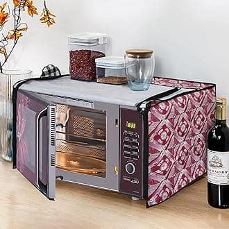 Glassiano Microwave Oven Cover for IFB 25 Litre Convection Microwave Oven 25DGSC1 Black