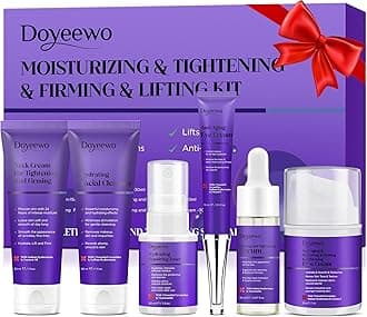 Skin Care Set,6Pcs Professional Womens Teens Tighten Lift Firm Skincare,Hydrate Anti-Aging Facial Routine Kit Travel Gift Set,Birthday Christmas Secret Santa Gifts for Women Teenage Girl Wife Mom | Professional, Travel Skincare, Gift Set