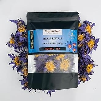 Ceylon SoulLotus, Dried Loose Leaf Flowers for Herbal Tea, 4oz – Natural & Pure