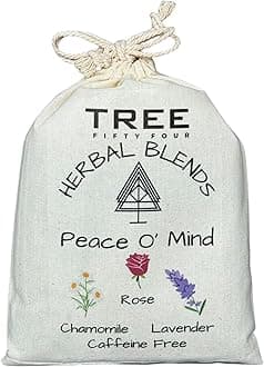Peace O' Mind Herbal Blend - Chamomile, Red Rose Petals, Lavender | Natural Caffeine Free Tea, Herbs for DIY Projects by Tree Fifty Four | 3 Ounces
