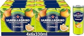Italian Sparkling Drinks Tastefully Light Sparkling Grapefruit Canned Soft Drink 24 x 330ml | 70 kCals per Can