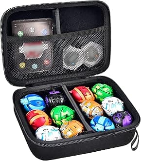 Case Compatible with Bakugan for Baku Gear Pack, Toys Organizer Storage for Bakucores Cards and Ultra Collectible Action Figures, Toy Container Holder for Bakugon Figure (Box Only) Black