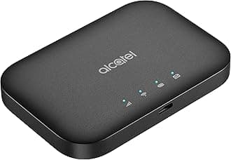 Alcatel - Link Zone Modem Mobile 4G, LTE (CAT.7), WiFi, Hotspot for up to 32 Users, 2150 mAh Battery, Black [Italy]
