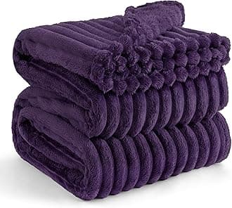 Bedsure GentleSoft Purple Fleece Blanket for Couch - Super Soft Cozy King Blankets for Women, Cute Small Blanket for Girls, 108x90 Inches