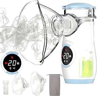 Sponsored Ad - Mesh Nebulizer, Portable Nebulizer with Intuitive LED Interface and Auto-Cleaning, Handheld Nebulizer for Adults Kids