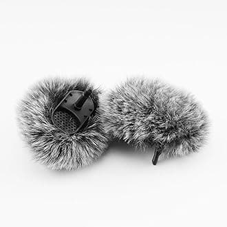 Windscreen for DJI Mic 2 Transmitter(Not for DJI MIC 1) / OSMO Pocket 3 External Microphone Furry Cover, 2-Pack Wind Muff Accessory